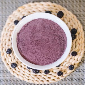 Freeze Dried Blueberry Powder made with BC grade A blueberries in a bowl